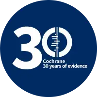 Cochrane's 30th anniversary logo