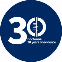 Cochrane's 30th anniversary logo